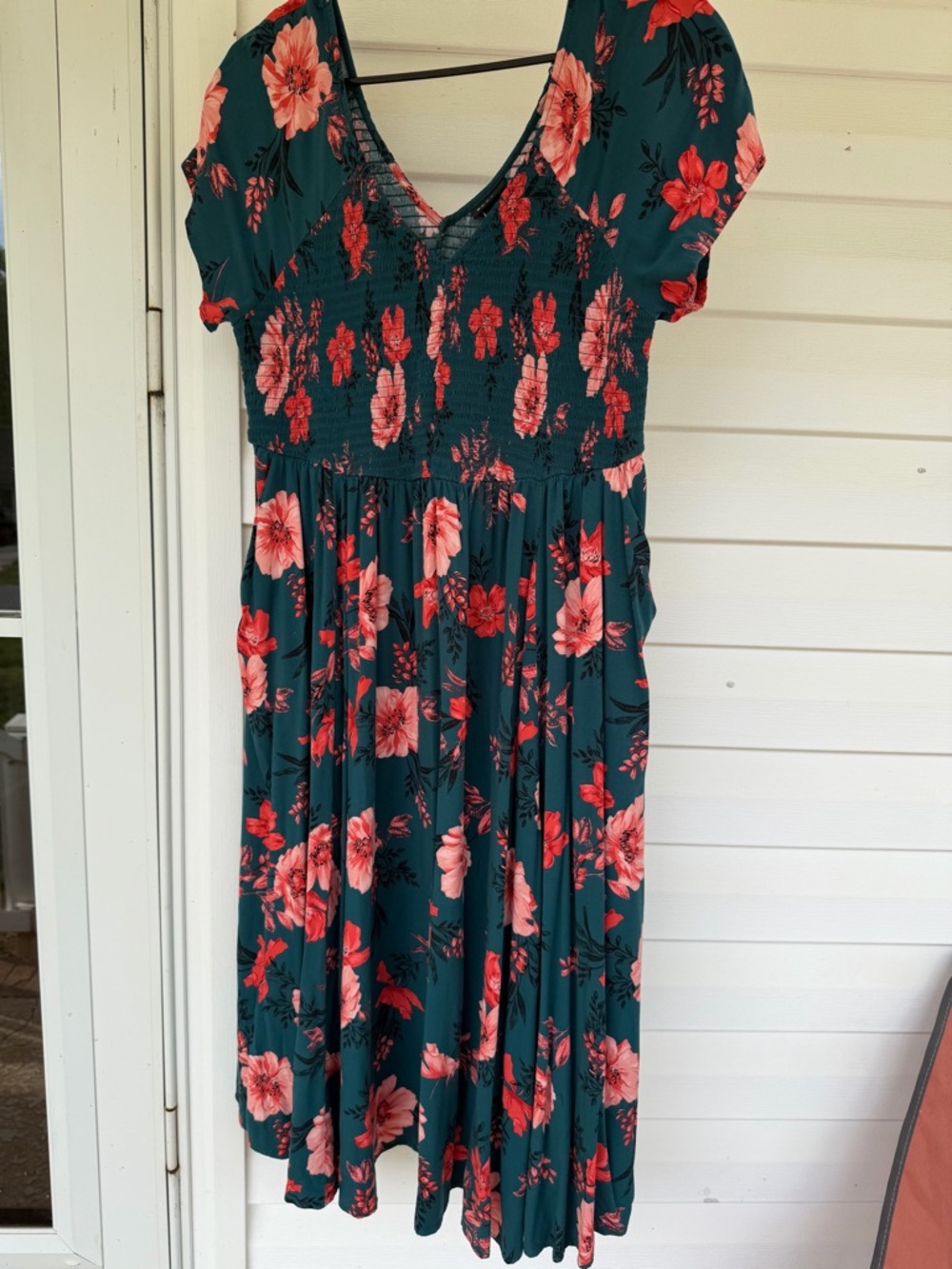 Torrid Floral Midi Dress with Pink Blossoms